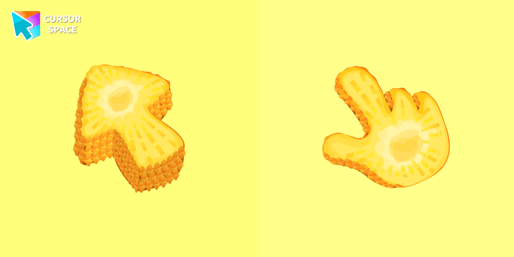Pineapple Texture cursor cursor pack